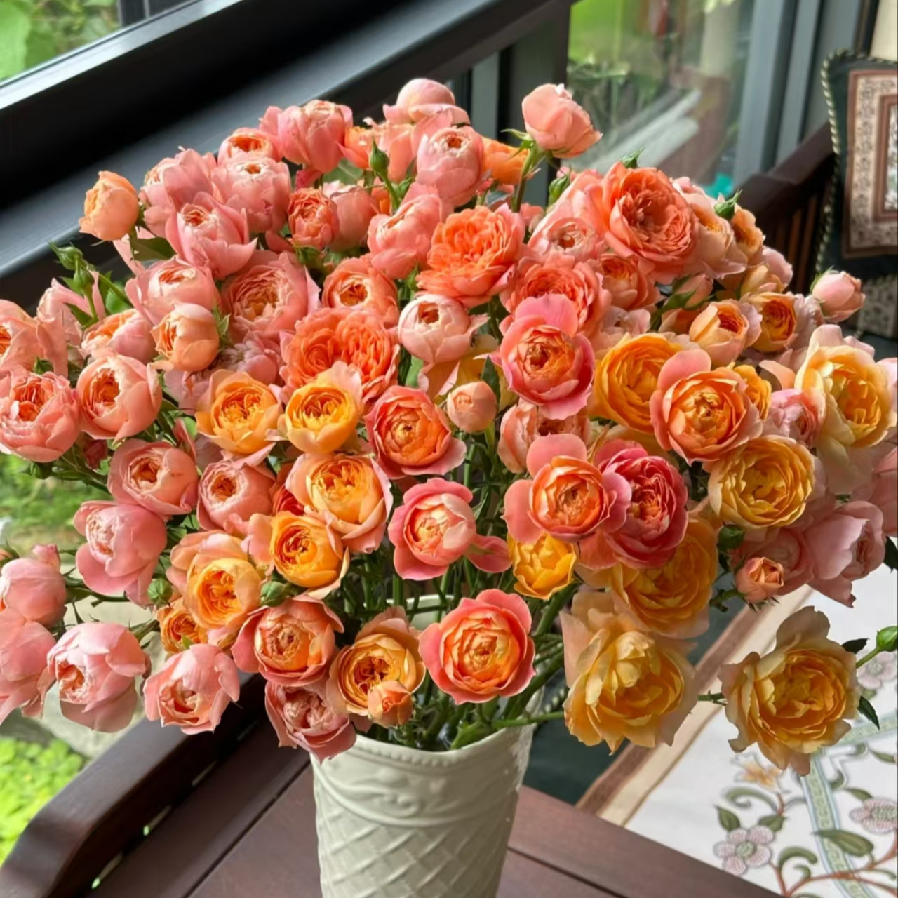 【云想】混色多头玫瑰3扎+配草