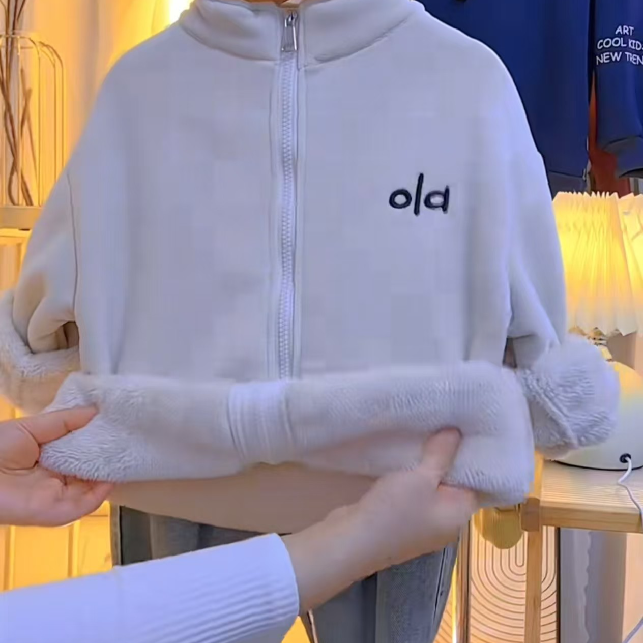 【小糖果专属】双十一立领字母秋冬圆领男女童加绒加厚外套上衣保暖