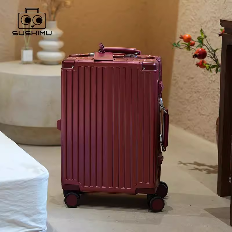 SUSHIMU红色行李箱结婚陪嫁箱新娘婚礼拉杆箱密码箱婚嫁旅行箱子