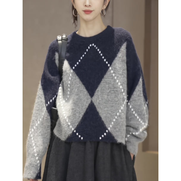 冬季独特漂亮套头毛衣慵懒高级感巨好看的早秋上衣女冬装2025新款