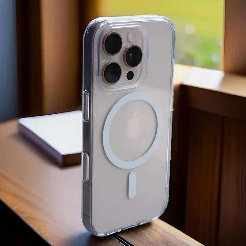 BANCA高级亚克力磁吸壳适用iPhone17/16promax手机壳苹果15透明14