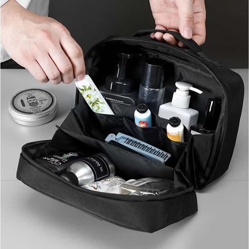 洗漱包男士便携出差高档化妆收纳袋男旅行大容量用品洗浴浴包浴兜
