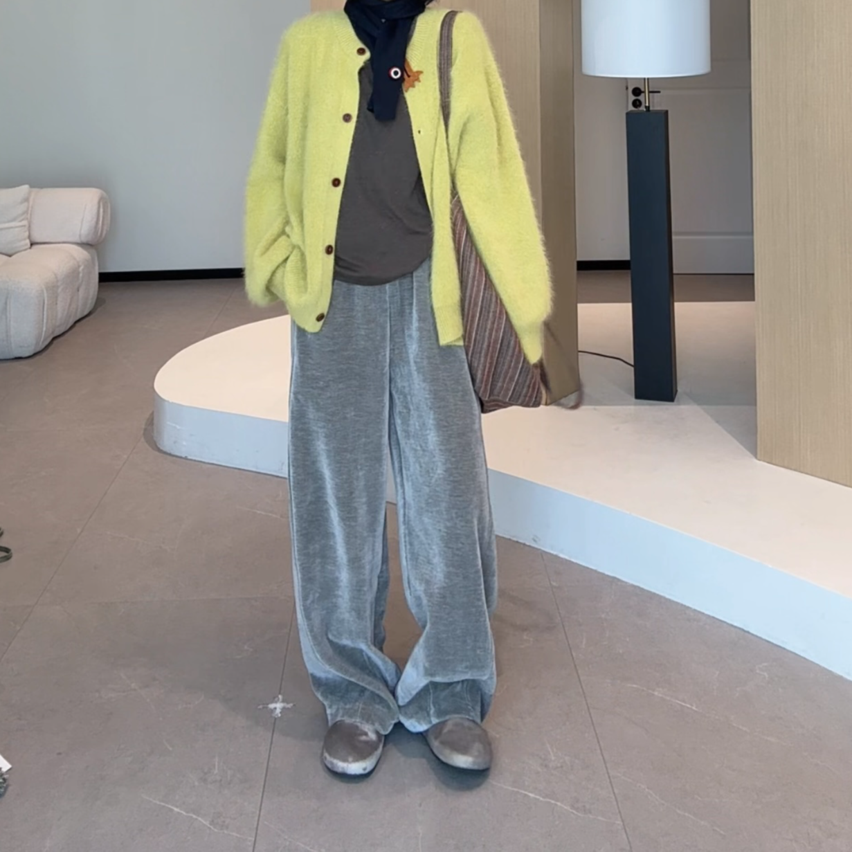 JIUJIU【秋桉之森】时尚百搭简约显瘦秋季直筒裤女