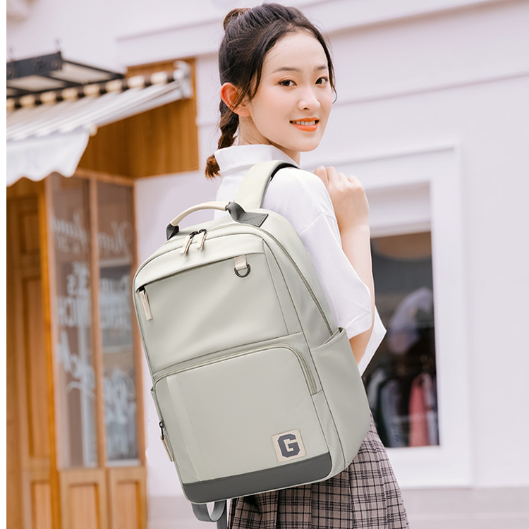 GOLF/高尔夫双肩包大容量15.6寸电脑包情侣背包个性撞色学生书包