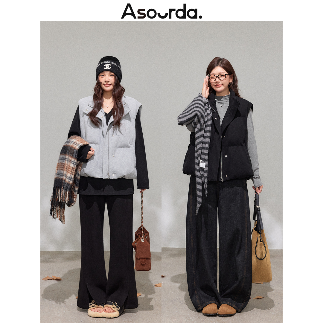 一口苏达豆包马甲 新款时尚洋气百搭女装高级感遮肉显瘦棉马甲