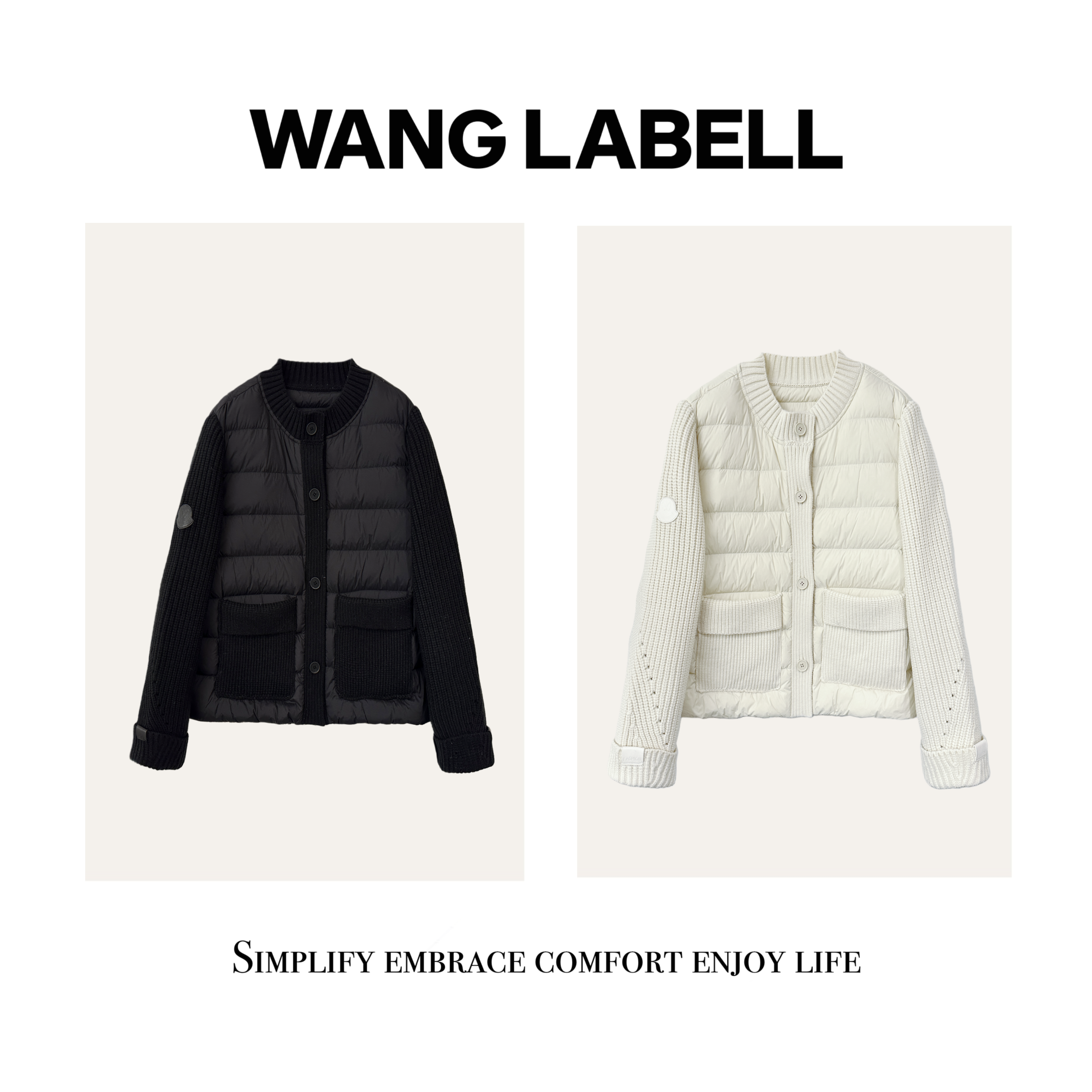 【冬】 |  针织袖鹅绒服  保暖冬季时尚秋冬经典百搭