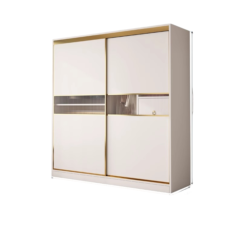 推拉移滑门衣柜现代简约家用卧室轻奢大衣柜简易经济型出租房衣柜