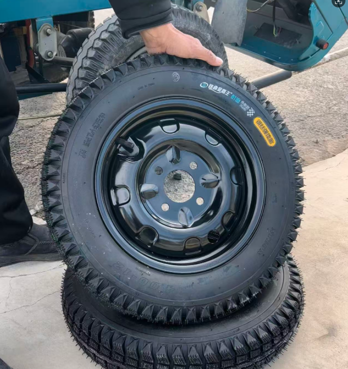 2025新款 三轮车防滑雪地胎带钢圈防滑轮胎