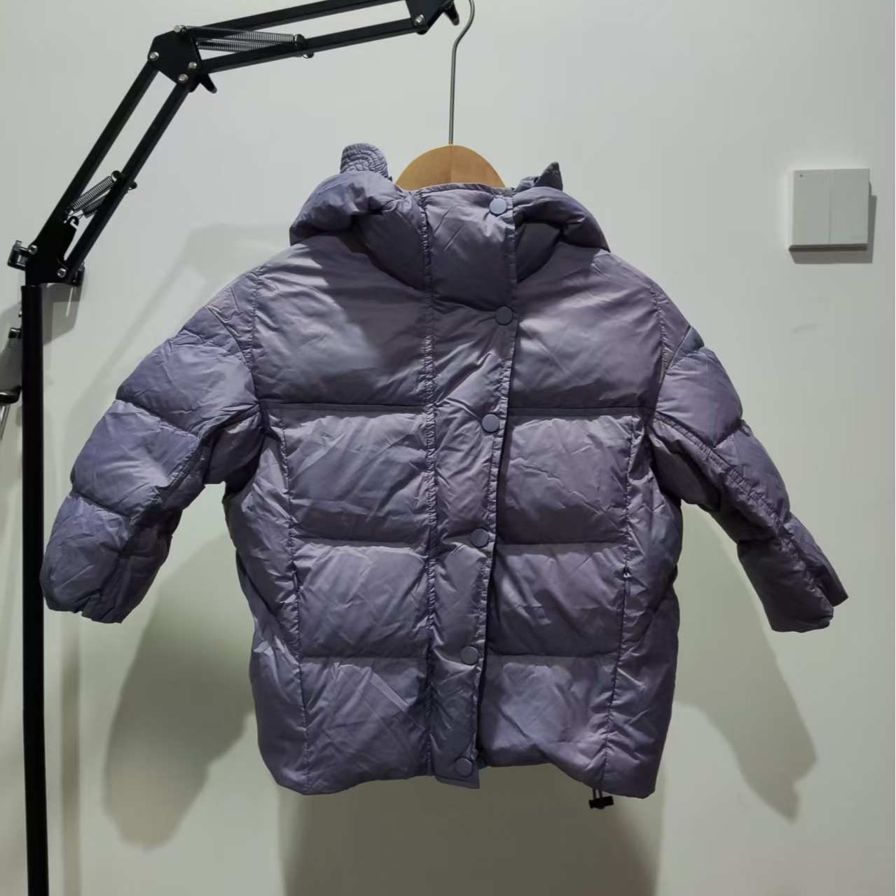 11seven冬季儿童短款纯色冬季百搭保暖白鸭绒羽绒服外套童装时尚