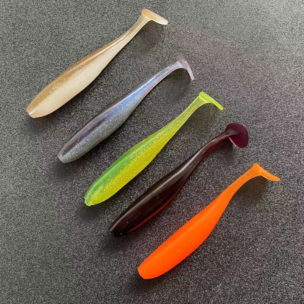 2.5寸/5.5cm 鲈渔T尾软饵路亚软饵鲈渔者t尾鲈鱼鳜鱼微铅远投软饵