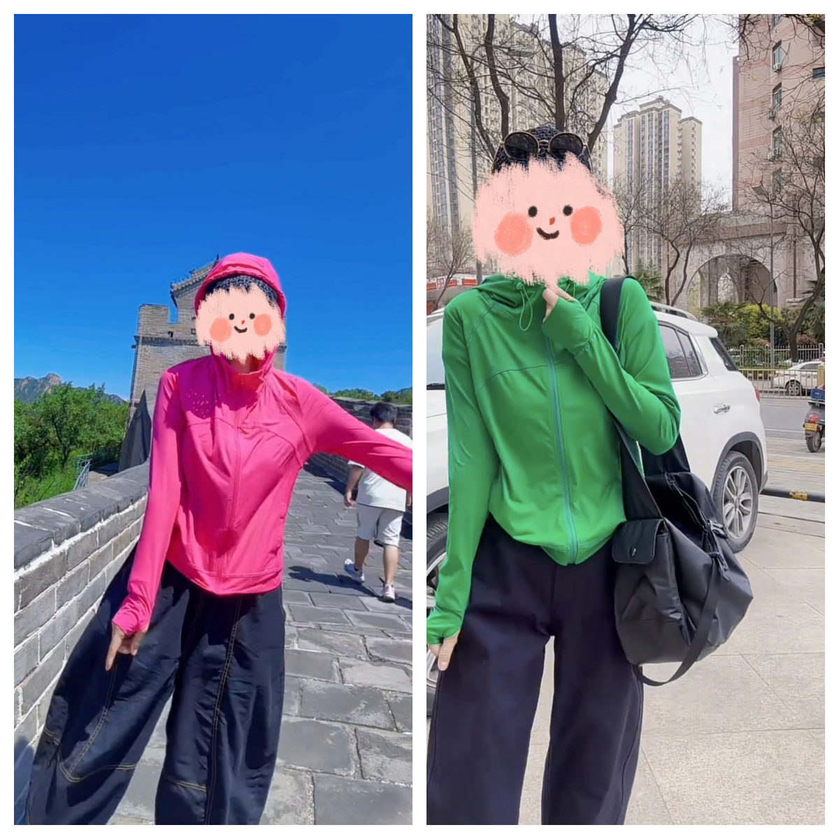 冰爽连帽防晒衣女短外套2025夏季新款休闲宽松瑜伽爬山服速干上衣