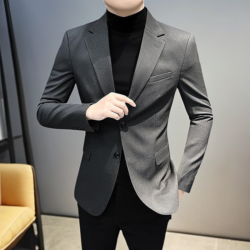MODEK KODEK痞帅西装外套男士2025年新款春秋商务高级感休闲西服