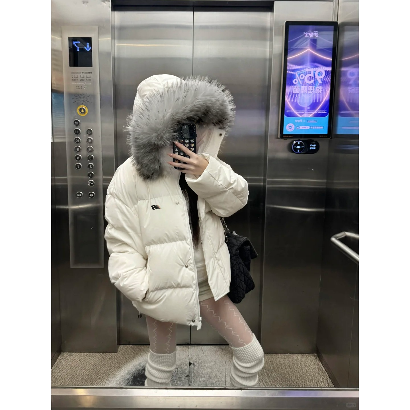 【双11好物】美式休闲毛领连帽棉服外套女加厚保暖小个子穿搭