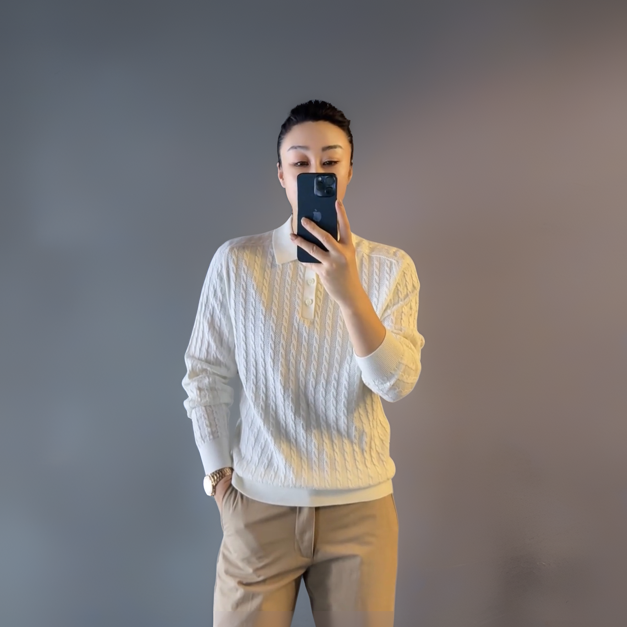 欧货轻奢POLO衫长袖秋冬新品商务休闲上衣保暖气质针织衫毛衣男士