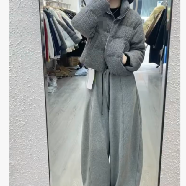 2025冬季新款潮流韩版爆款网红洋气外套裤子女M3MDF