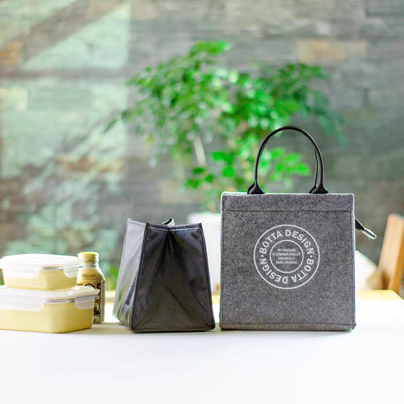 【子母保温包】便当袋毛毡饭盒袋铝箔保温袋便当包上班族带饭手提袋