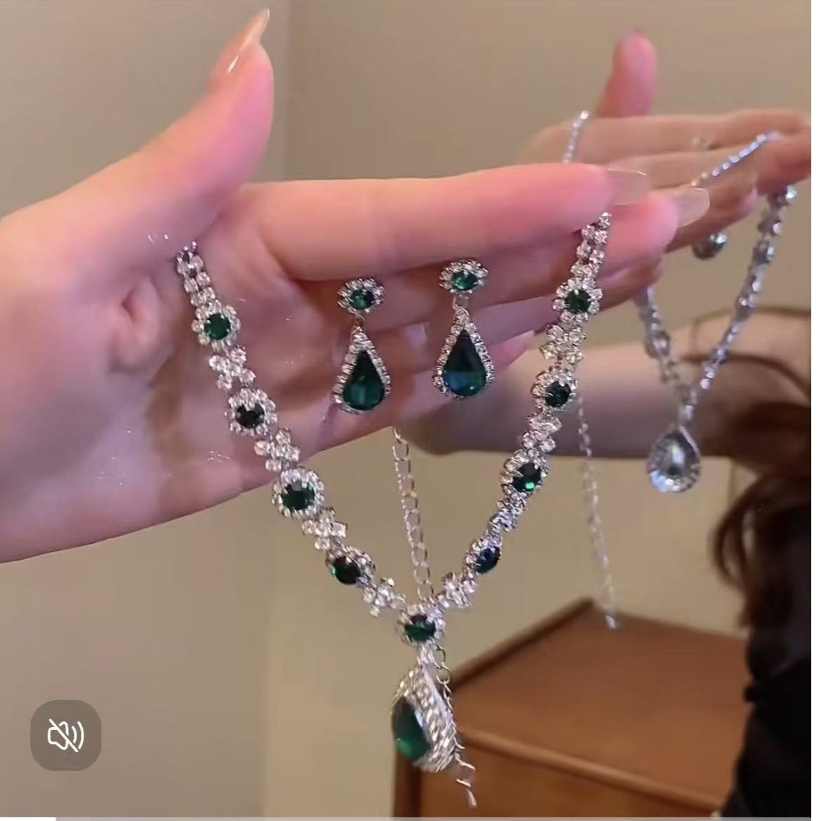 铜合金耳饰 气质轻奢复古套装5465