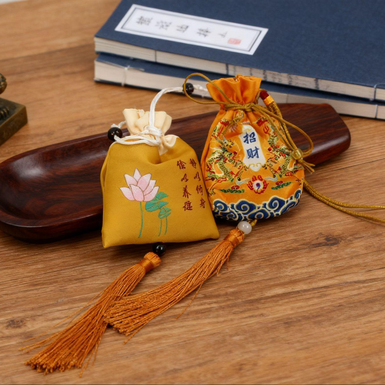 沉香香囊随身荷包沉香粉香薰包