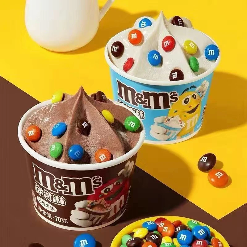 M&M's豆德芙逗趣冻到碗里来网红冰淇淋激凌巧克力牛乳味雪糕冷饮