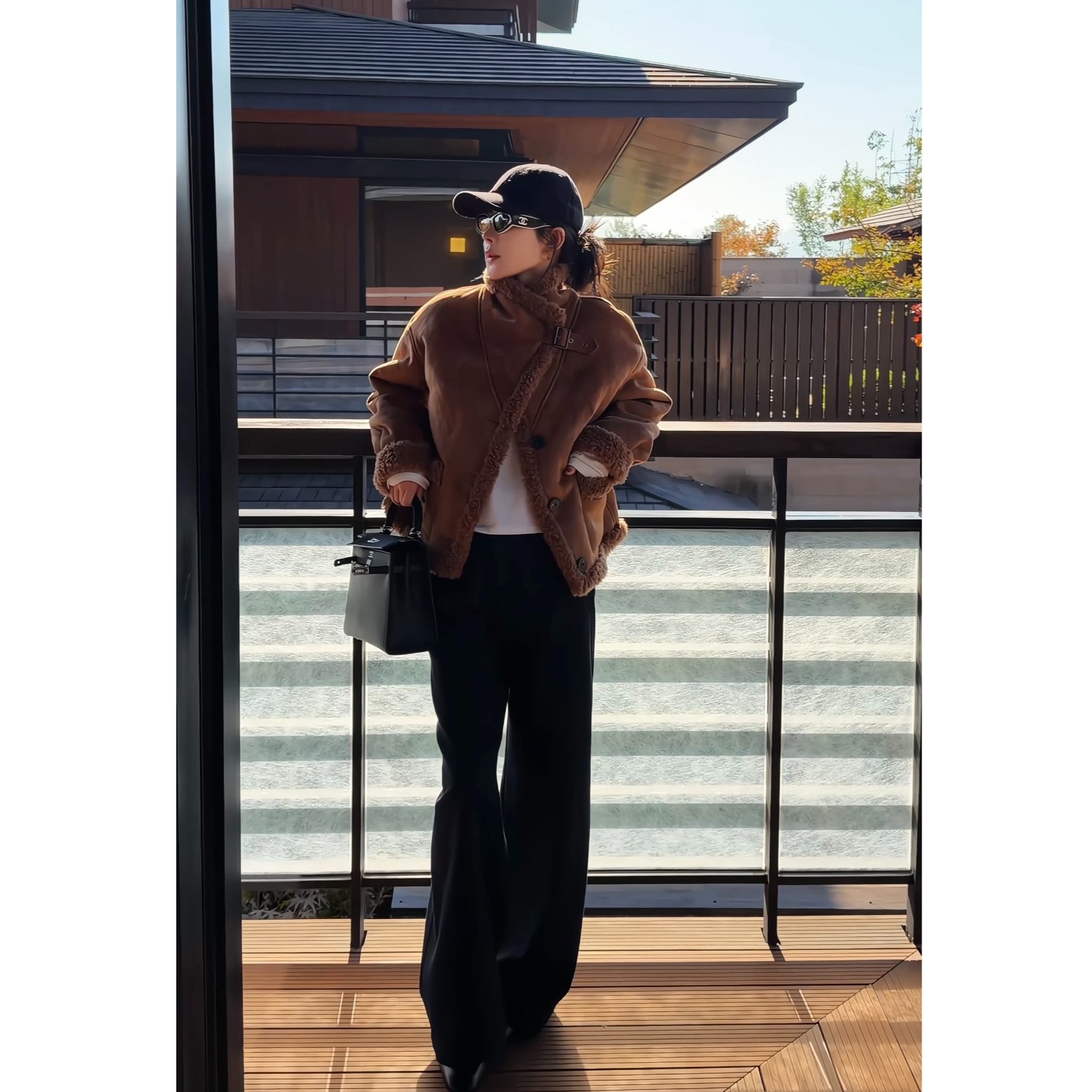 【AS雪域暖绒】25新定制绵羊毛保暖加厚反皮绒面外套AS25DMNWT00917