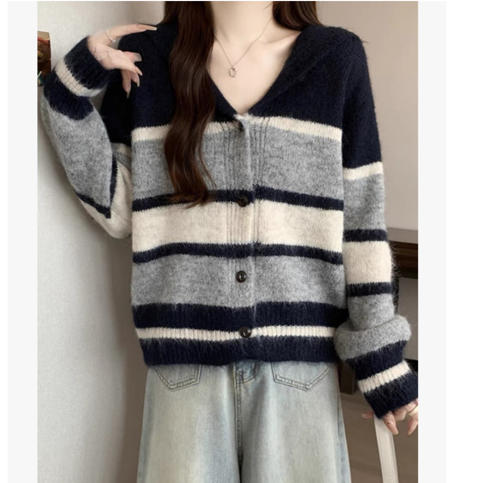 510020 韩版2025休闲舒适时尚洋气百搭毛衣