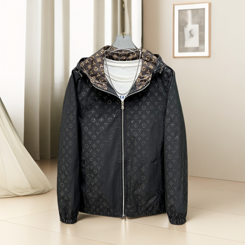 秋季男士连帽夹克外套冲锋衣时尚休闲上衣春秋运动宽松潮流男装