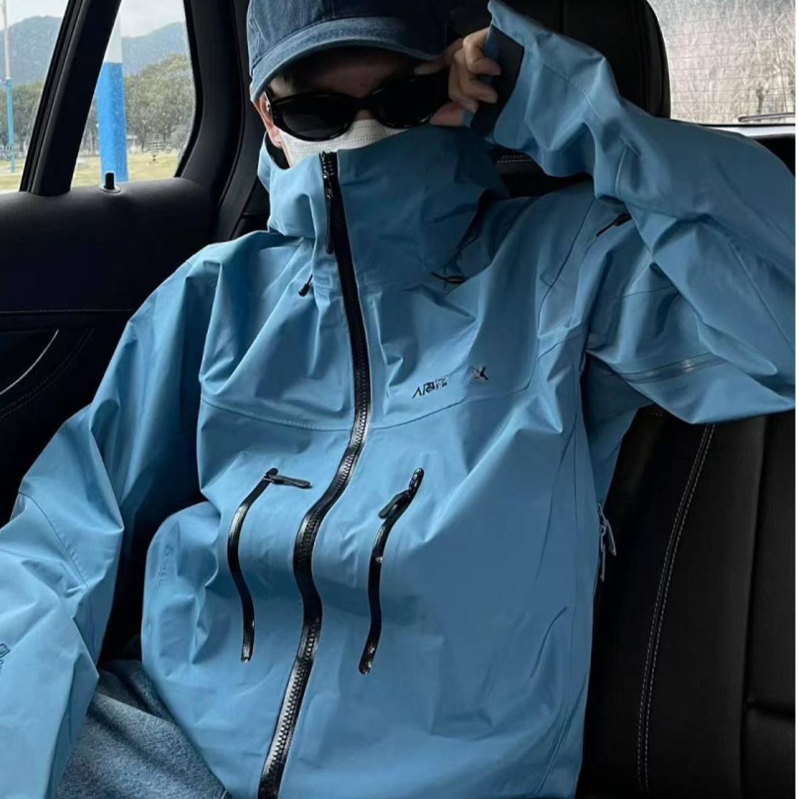 天花板硬壳鸟家SV七代全溢胶冲锋衣防水防风户外登山连帽外套三全