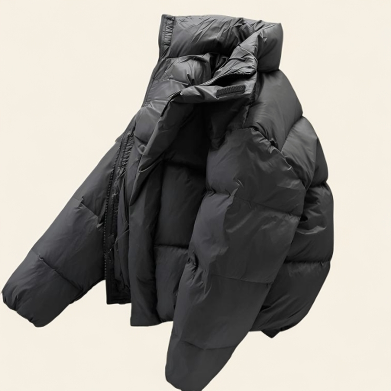 男款爆款2025新款高端黑色立领羽绒服冬季面包服情侣冬天潮牌外套