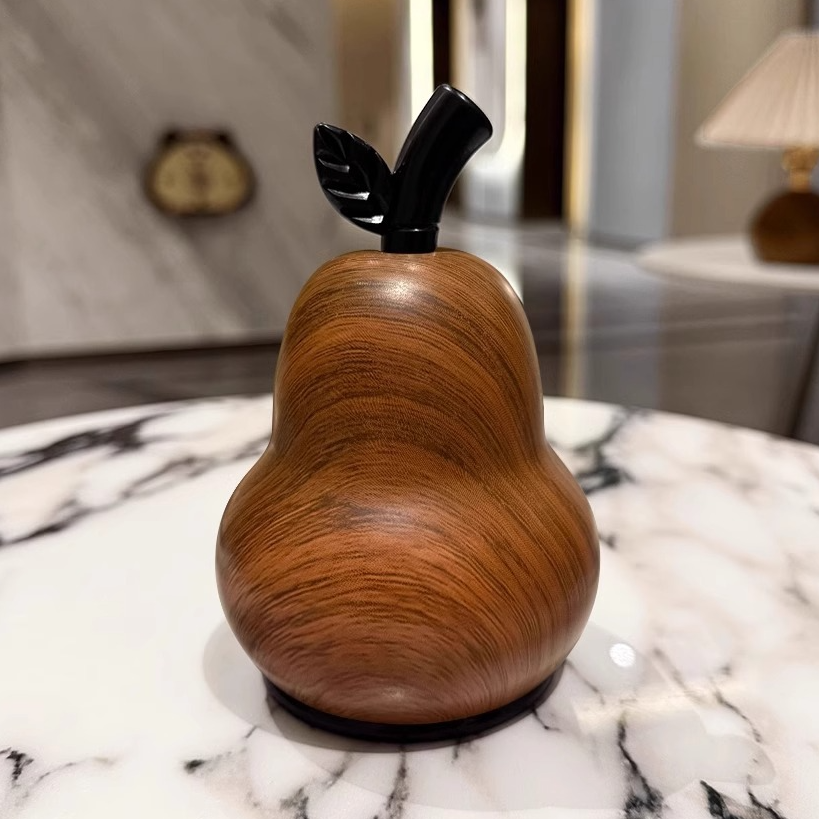 家用客厅轻奢创意高级木纹牙线牙签盒可爱牙签筒 067558