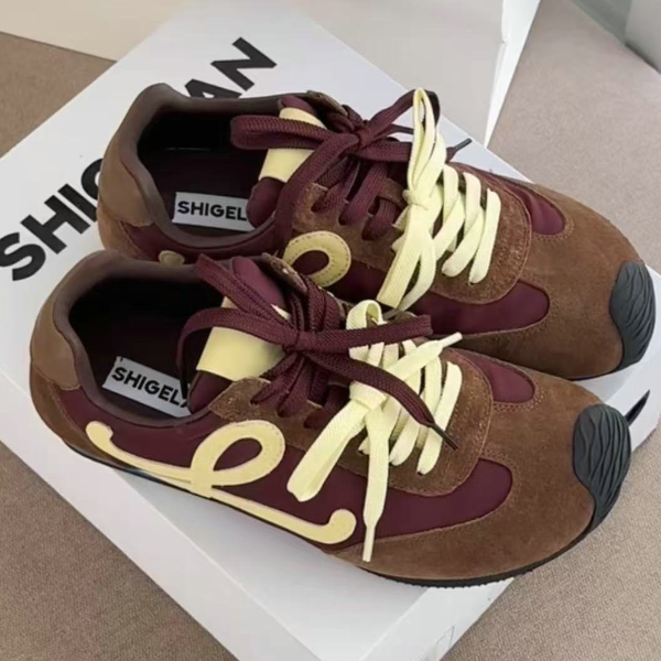 诗歌兰2025春季新款休闲鞋软底舒适阿甘鞋