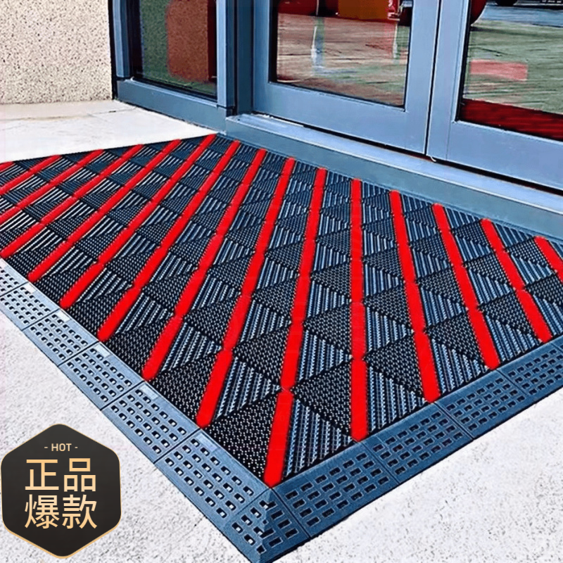 三合一地垫入户门地垫塑料酒店室外防滑垫商用除尘商场大门口脚垫