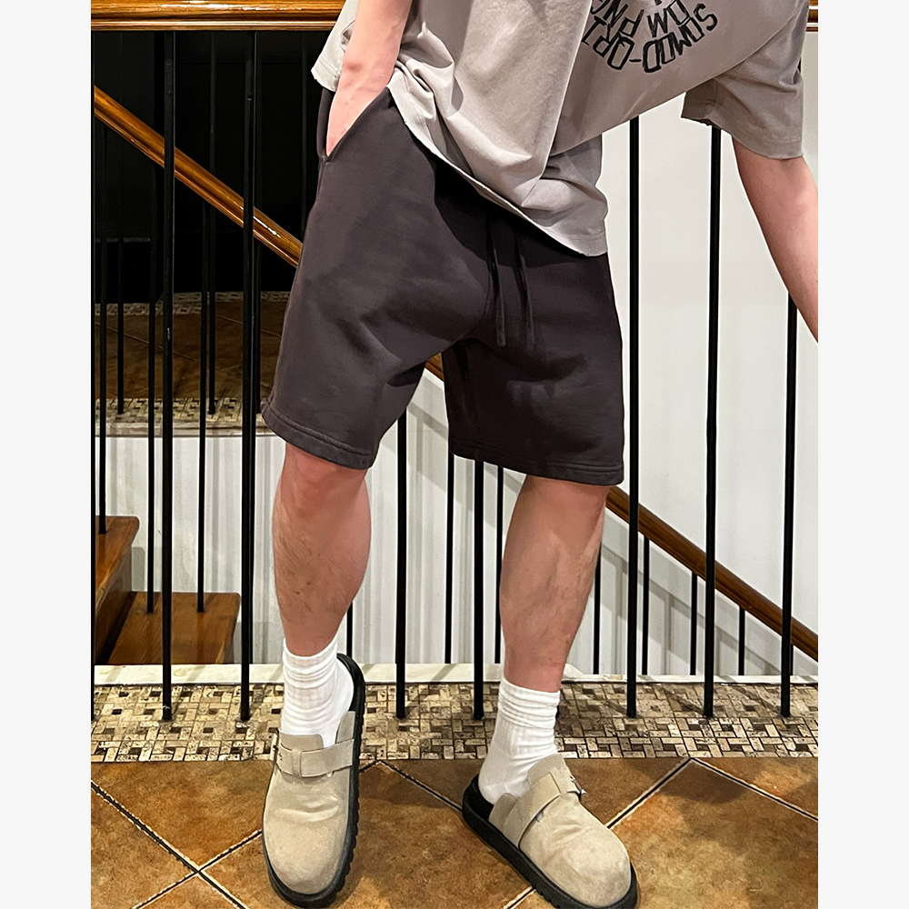 YIHAO STUDIO夏季新款男士宽松纯棉短裤潮流时尚百搭运动五分裤