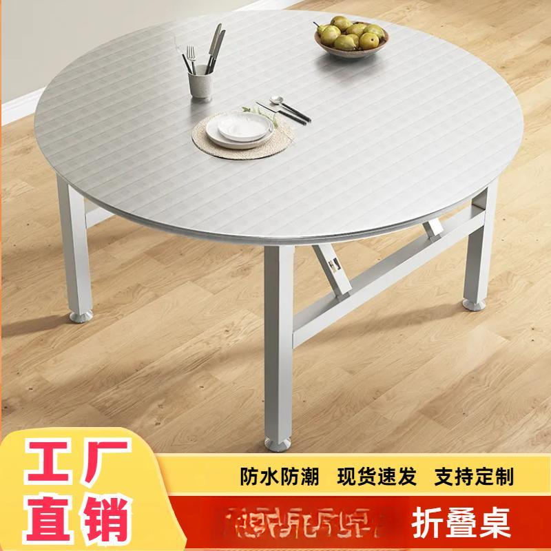 不锈钢桌面折叠桌烧烤桌大排档桌面圆形餐桌小户型出租房农村家用