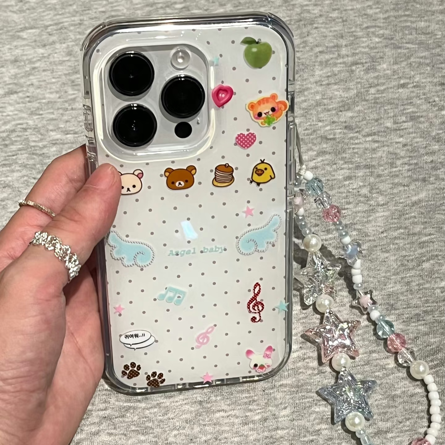 壳望布朗熊适用苹果华为vivo小米oppo女款iphone15/16/14荣耀