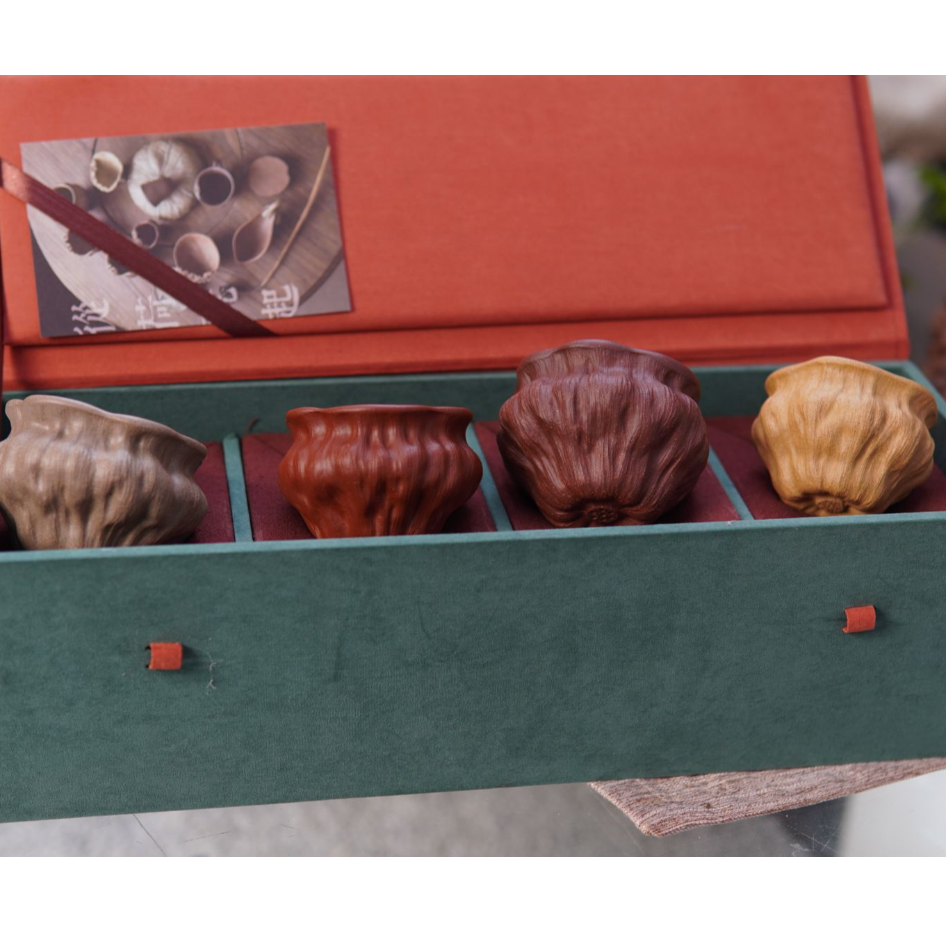 张月老师陶瓷莲蓬小杯套组送礼佳品茶杯莲花礼盒装品茗杯茶具家用