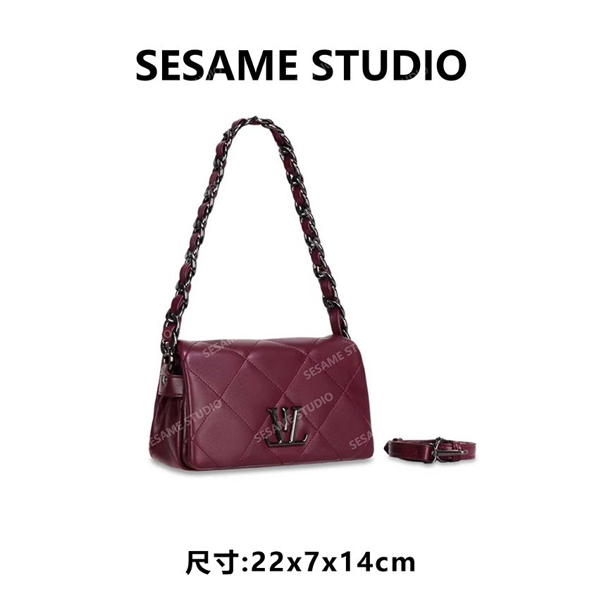 芝麻集】GQ-88754-安可拉红百搭时尚腋下单肩斜跨女包