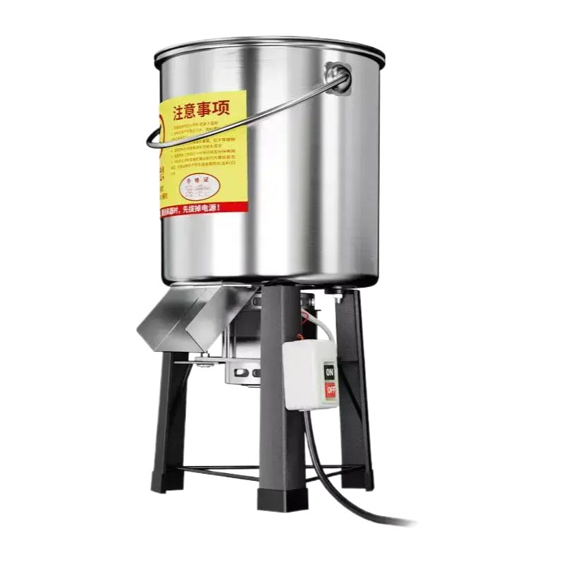 养殖专用不锈钢碎菜机多功能喂鸡饲料机器电动式桶碎草机鸡鸭桶式
