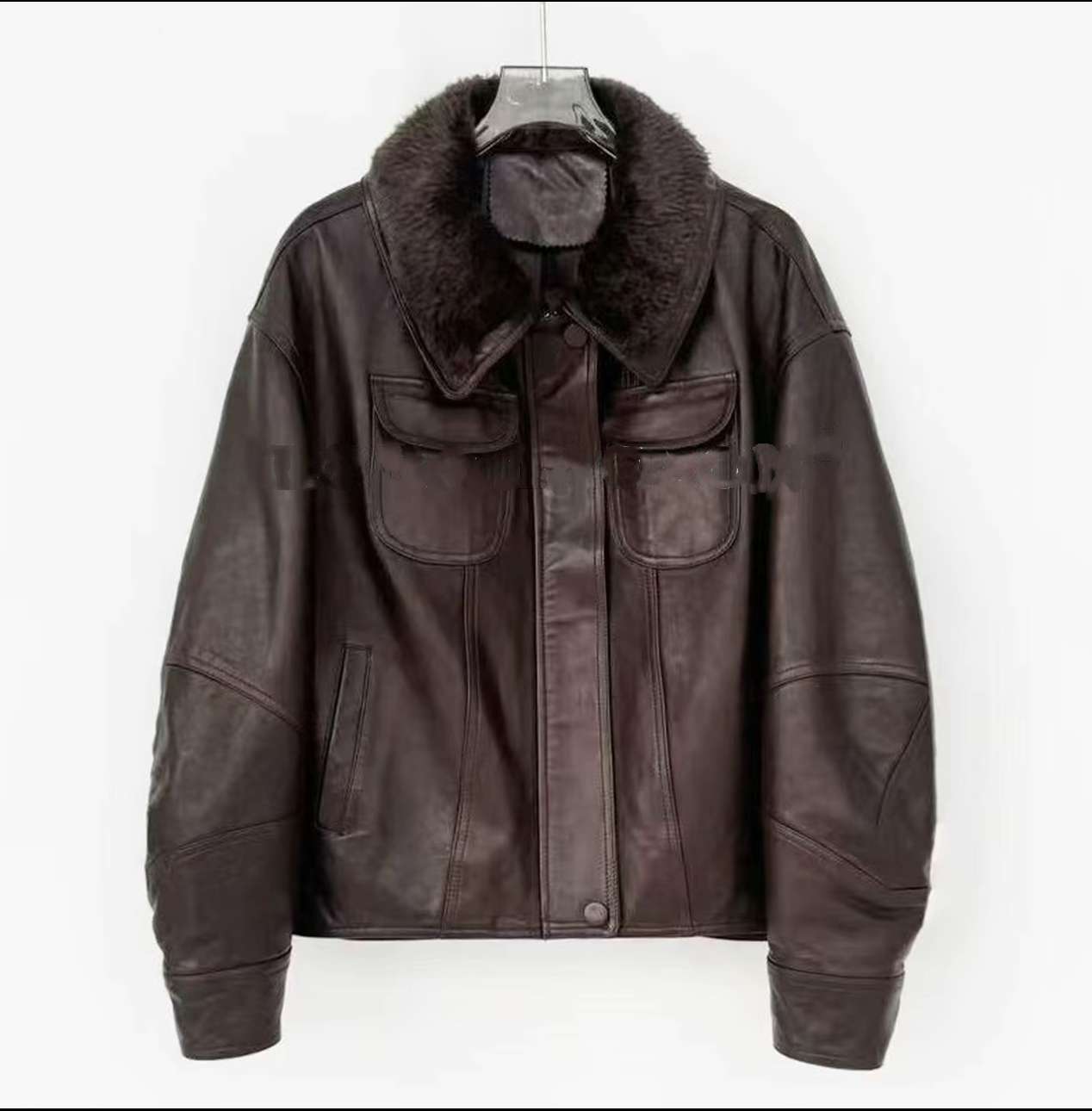 油蜡绵羊皮 99119时尚休闲百搭真皮加绒加厚秋冬