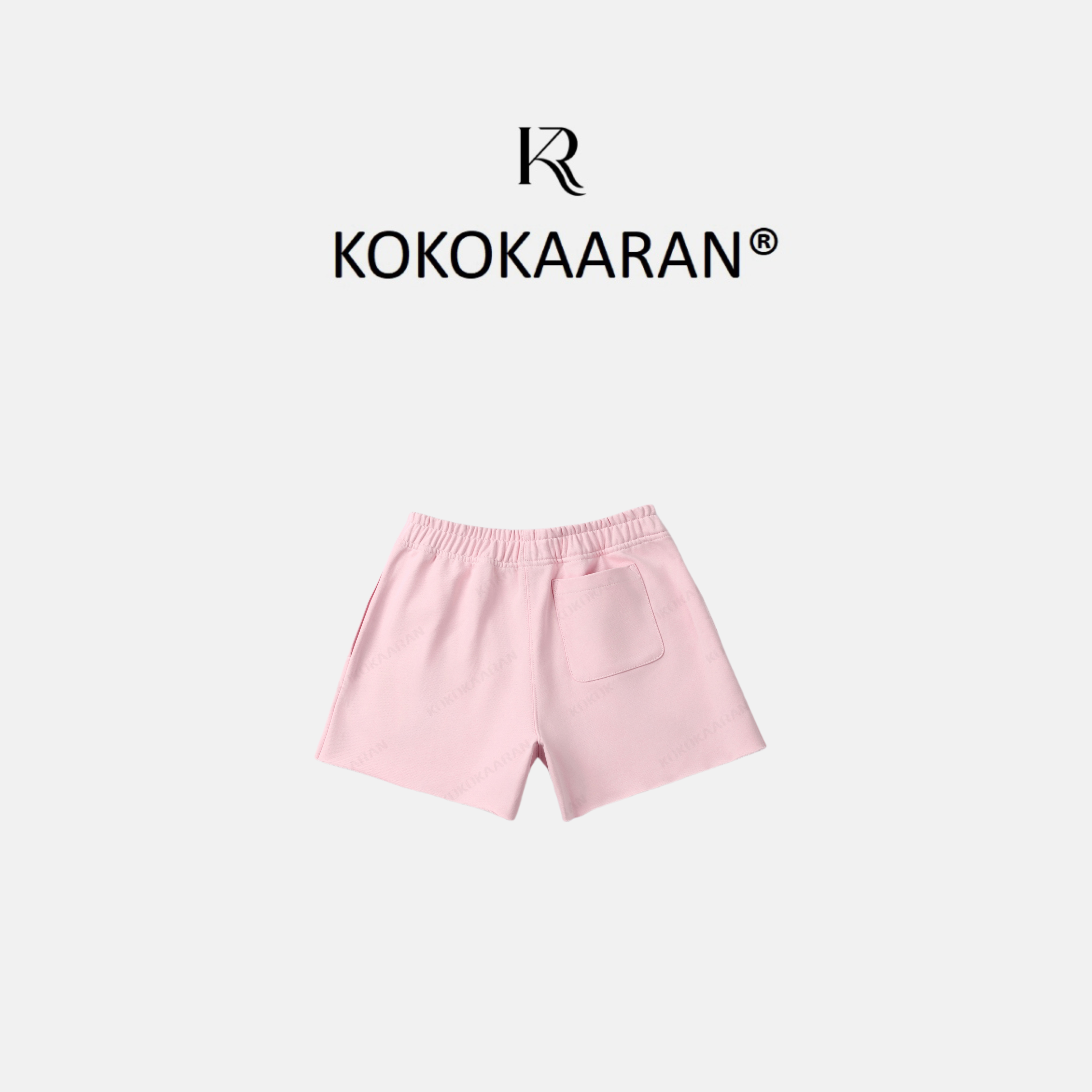 kokokaaran/可可咔伦【100棉】居家松紧带纯色女式短裤SH250269