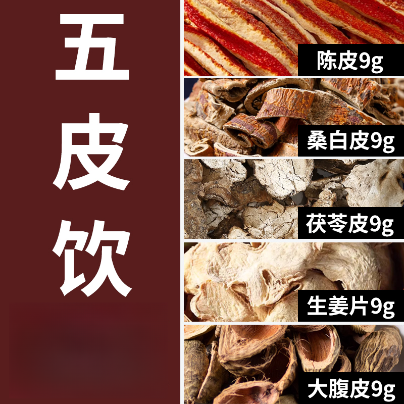 五皮饮加味五皮饮文小叔经典全身水肿皮下肿下肢浮肿陈皮茯苓