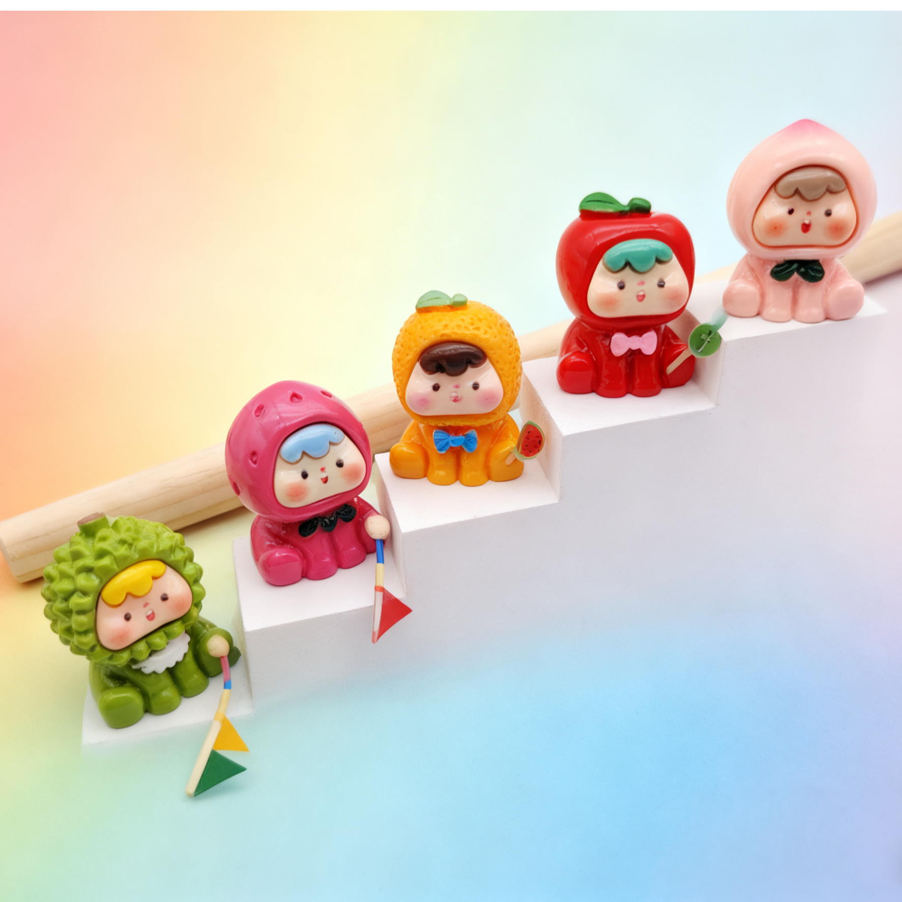 水果崽崽卡通可爱车内装饰水果饰品盲袋盲盒儿童玩具桌面小摆件