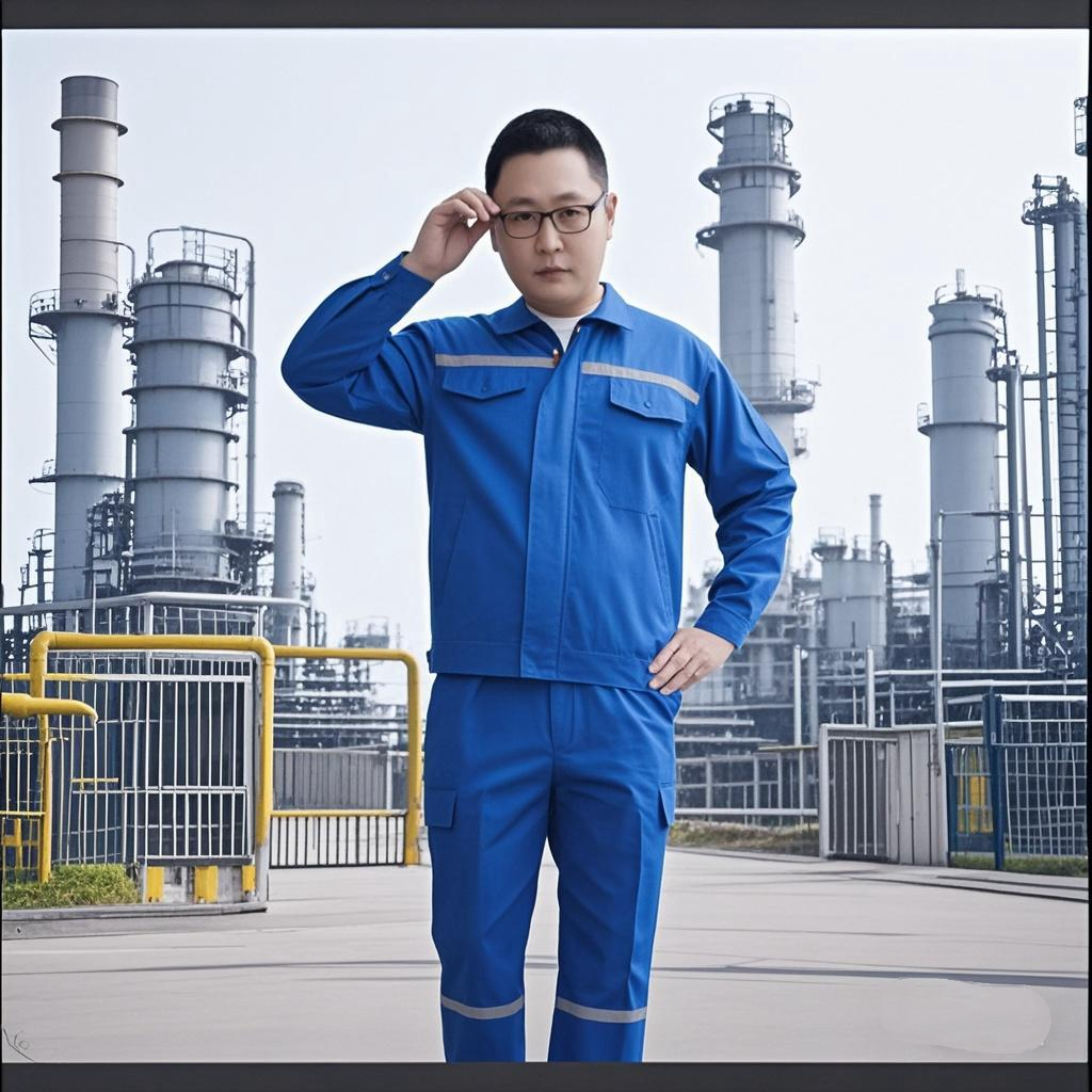 【艳兰色防静电】夏装长袖工作服 华联拉链多口袋 高亮反光安全工装