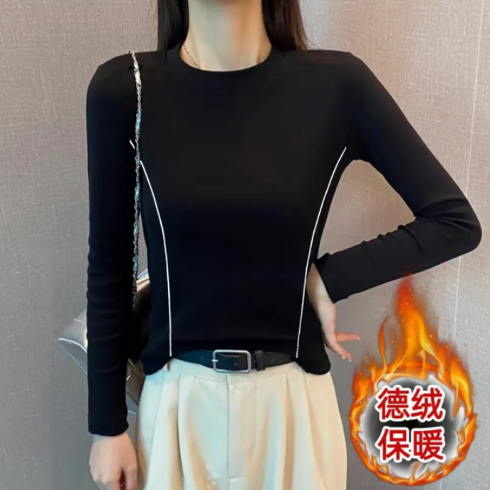 【升级款德绒】TG 打底衫糯米绒 不挑人款 秋冬时尚 设计感显瘦