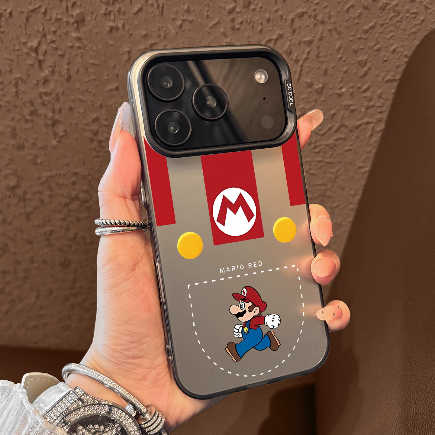 适用苹果17promax手机壳马里奥15/16Pro磨砂14全包防摔12/13P可爱