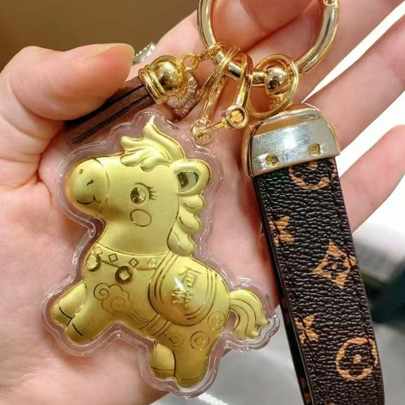 新年年货马年钥匙扣包包挂件卡通送男女友礼物年终促马上赢钱