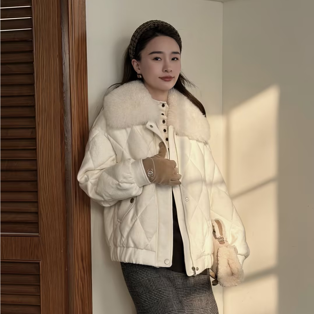 HELA AOMI “原单线.羊毛鹅”90鹅绒+绵羊毛100%羽绒服CY5DC56882