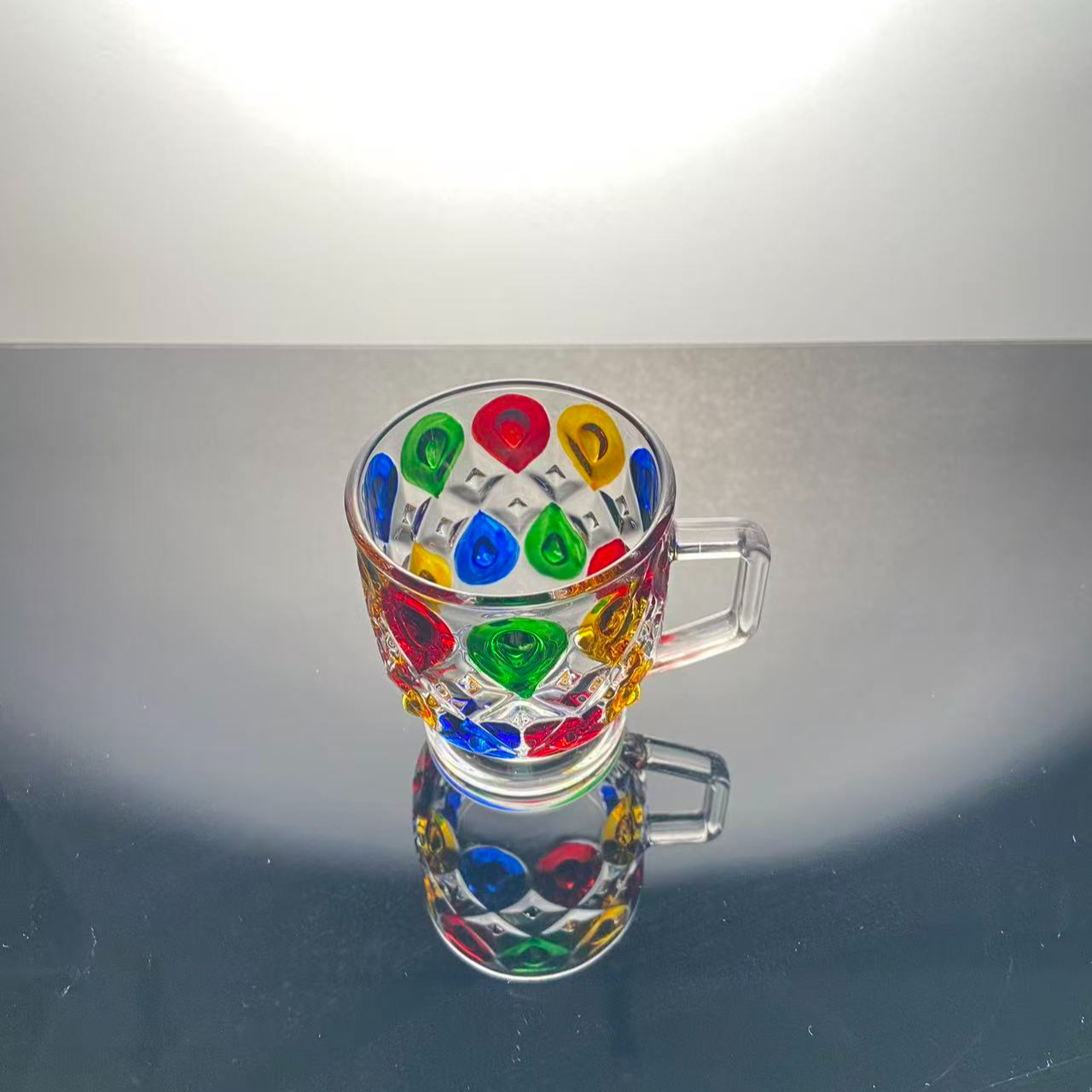 网红彩绘波西米亚 咖啡杯  果汁杯