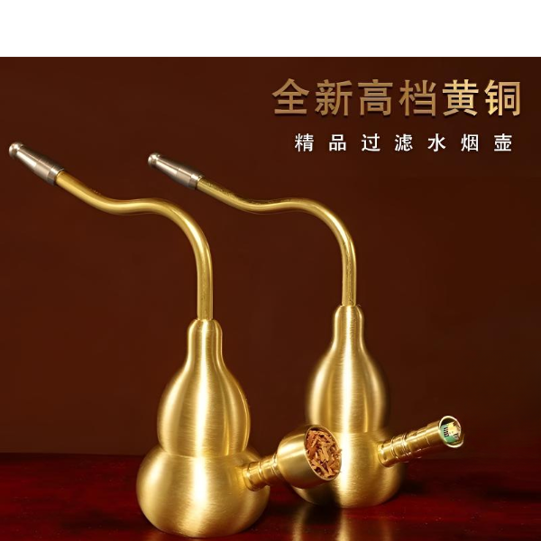纯黄铜葫芦水壶过滤四用型金属斗纯黄铜手把件