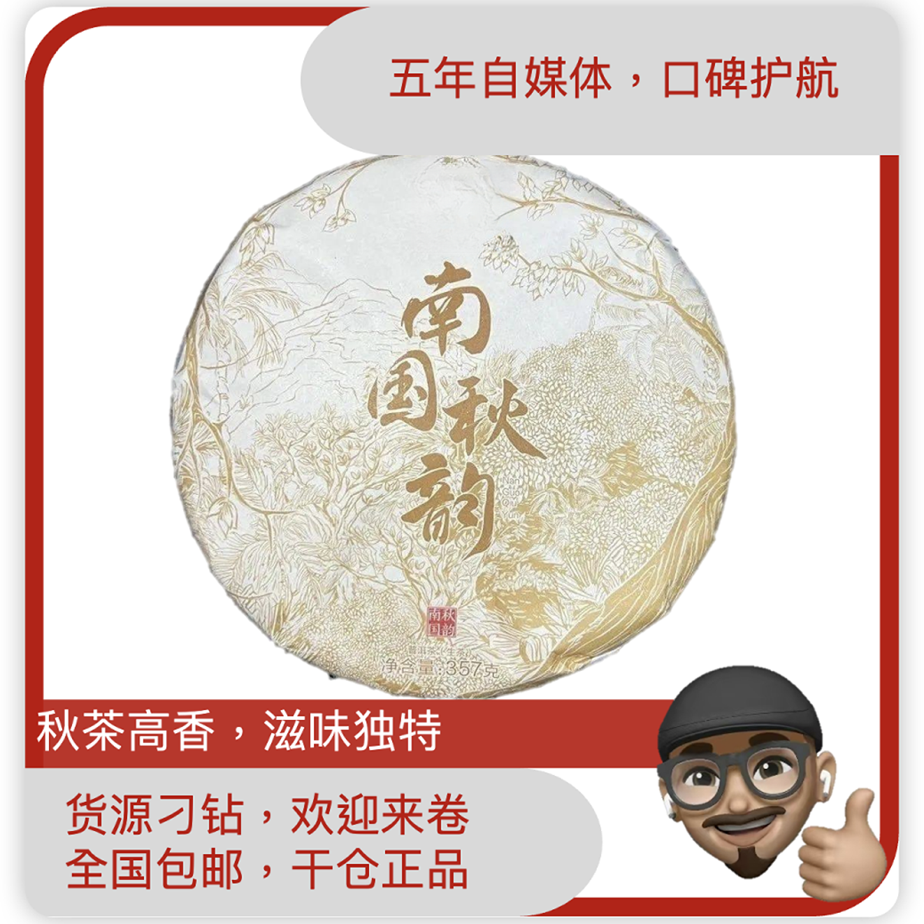 DY2201南国秋韵普洱生茶口粮普洱茶