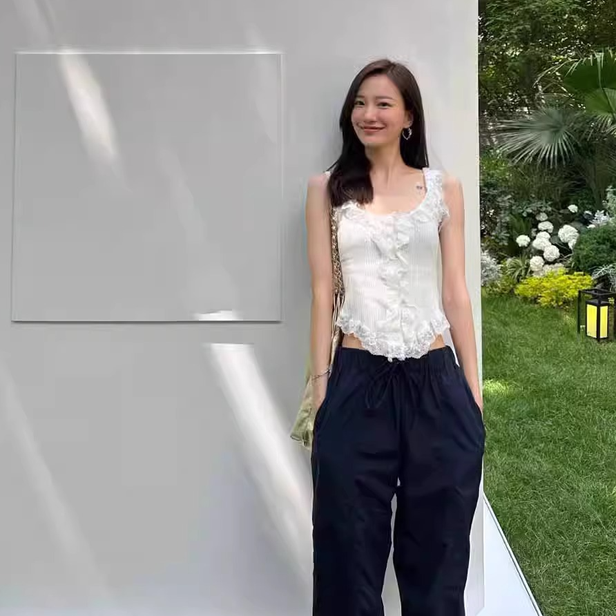 【现货】背心女2025年夏款设计感小众减龄法式辣妹风内搭吊带上衣